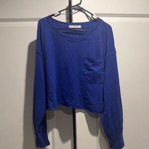 We The Free Royal Blue Long Sleeve Tee